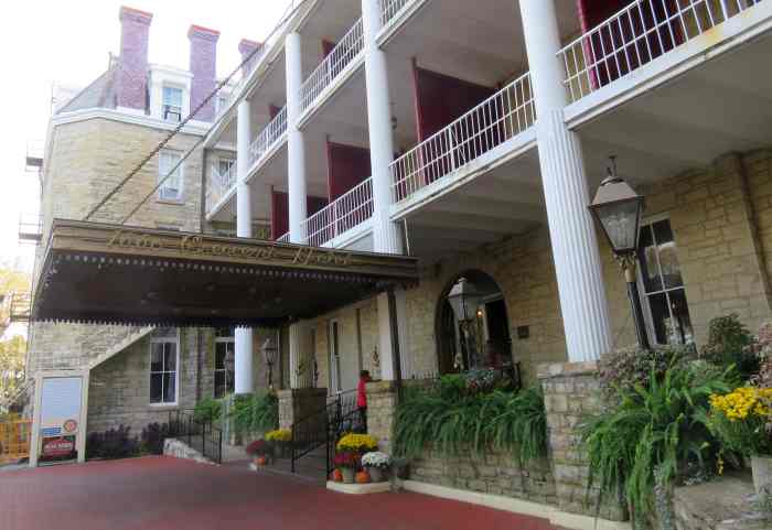 The Crescent Hotel main entrance